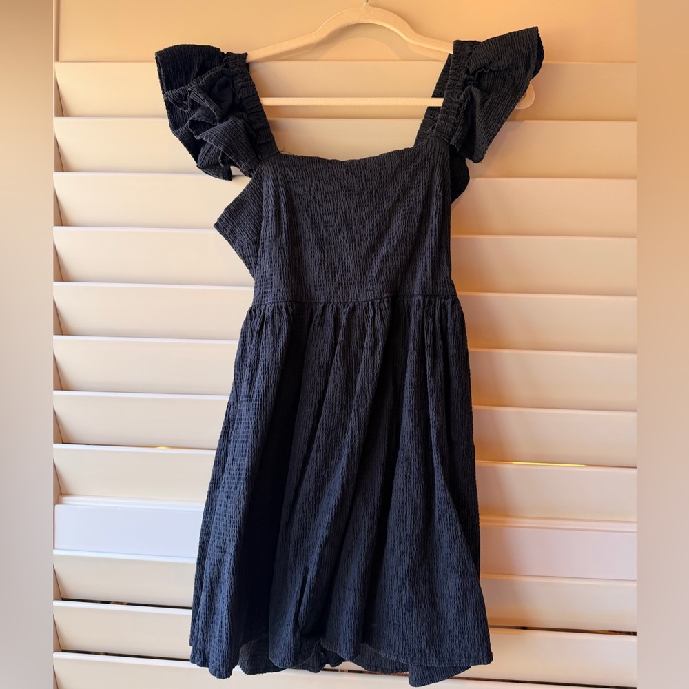 Black mini dress